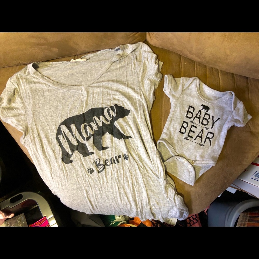 Mama and Baby Bear Matching Shirts!